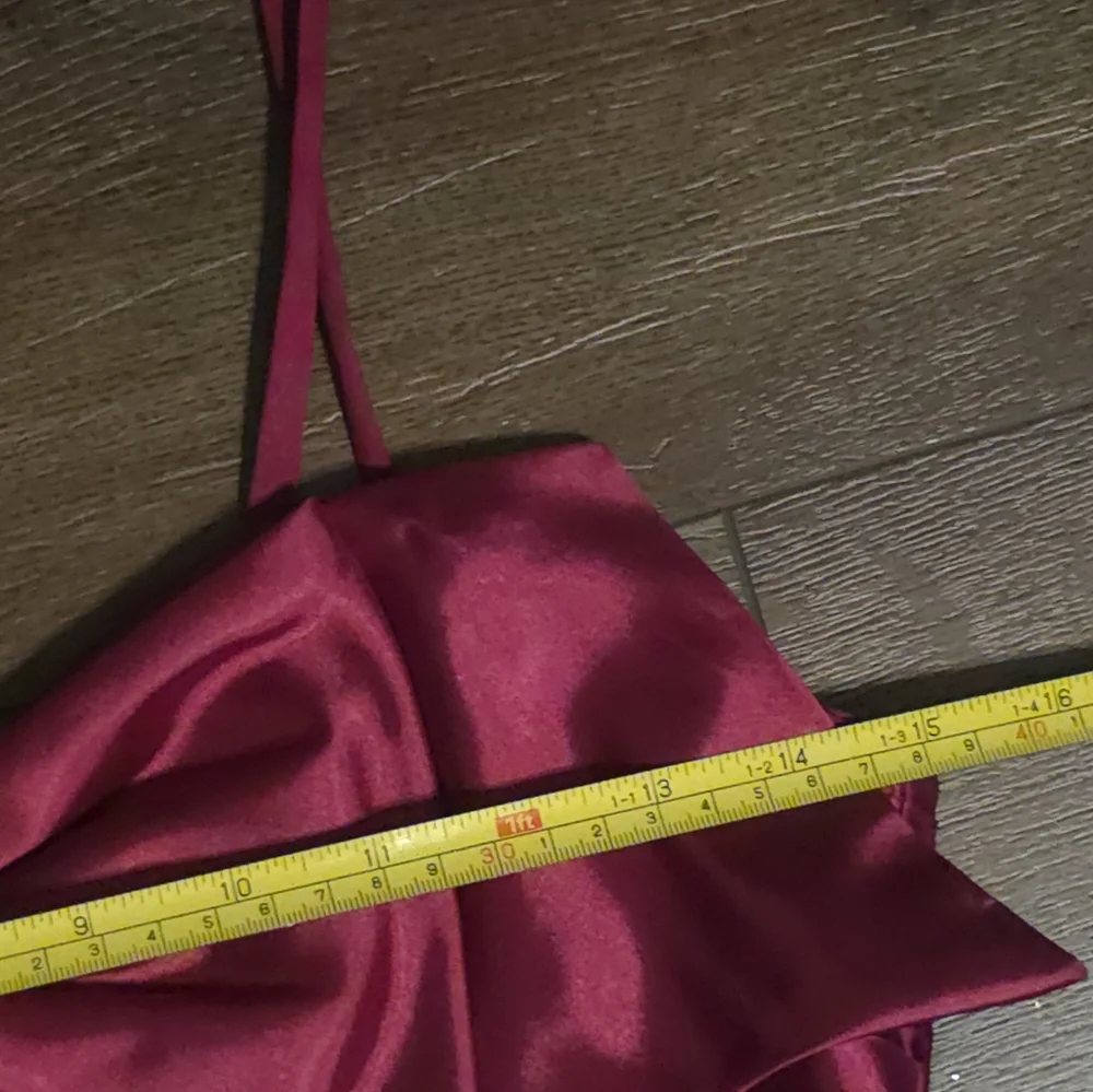 Stunning Magenta Satin Bow Dress - Picture 14 of 16